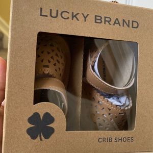 Lucky Brand NWT Crib Baby Shoes 0-3 Months